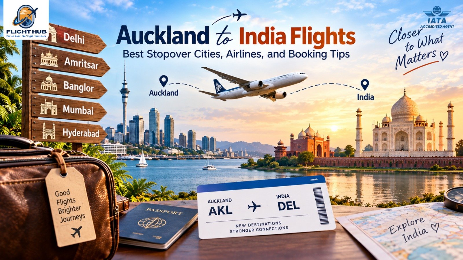 Auckland to India Flights