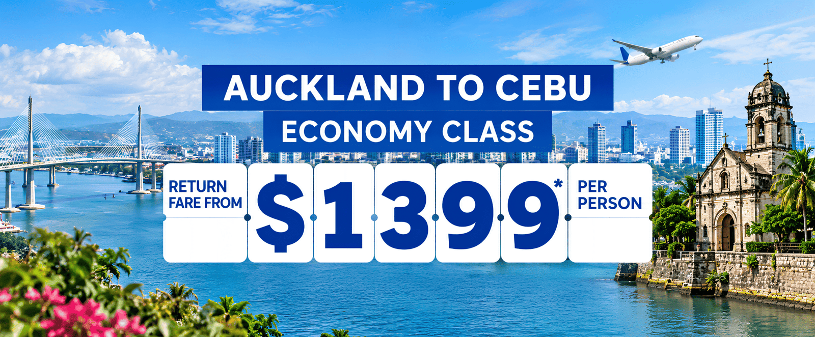 auckland to cebu